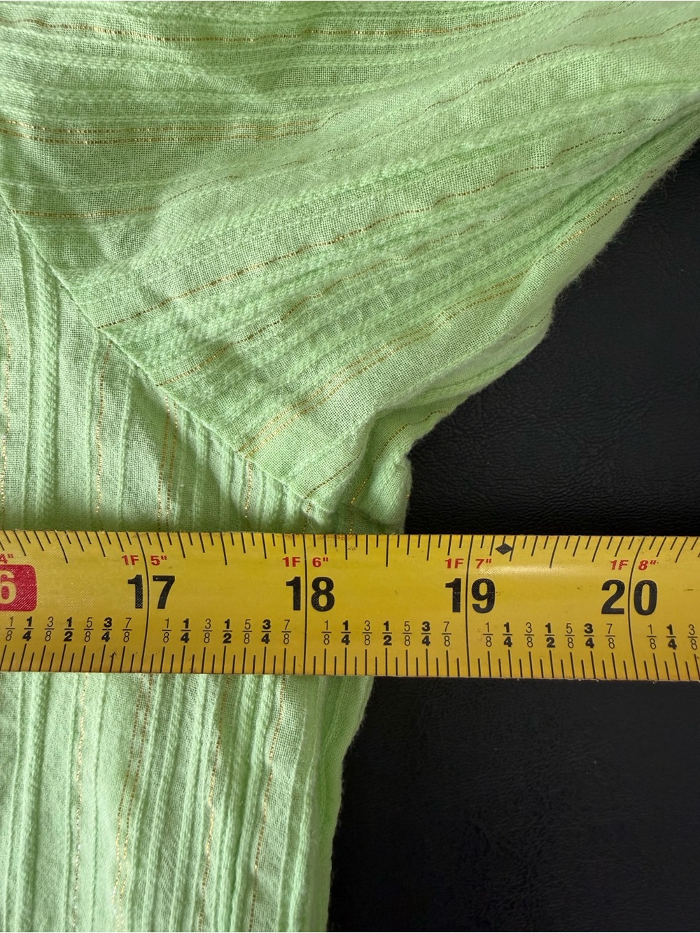 Lilly Pulitzer Lime Green Metallic Stripe Tunic Cover Up Dress Small - Picture 7 of 7